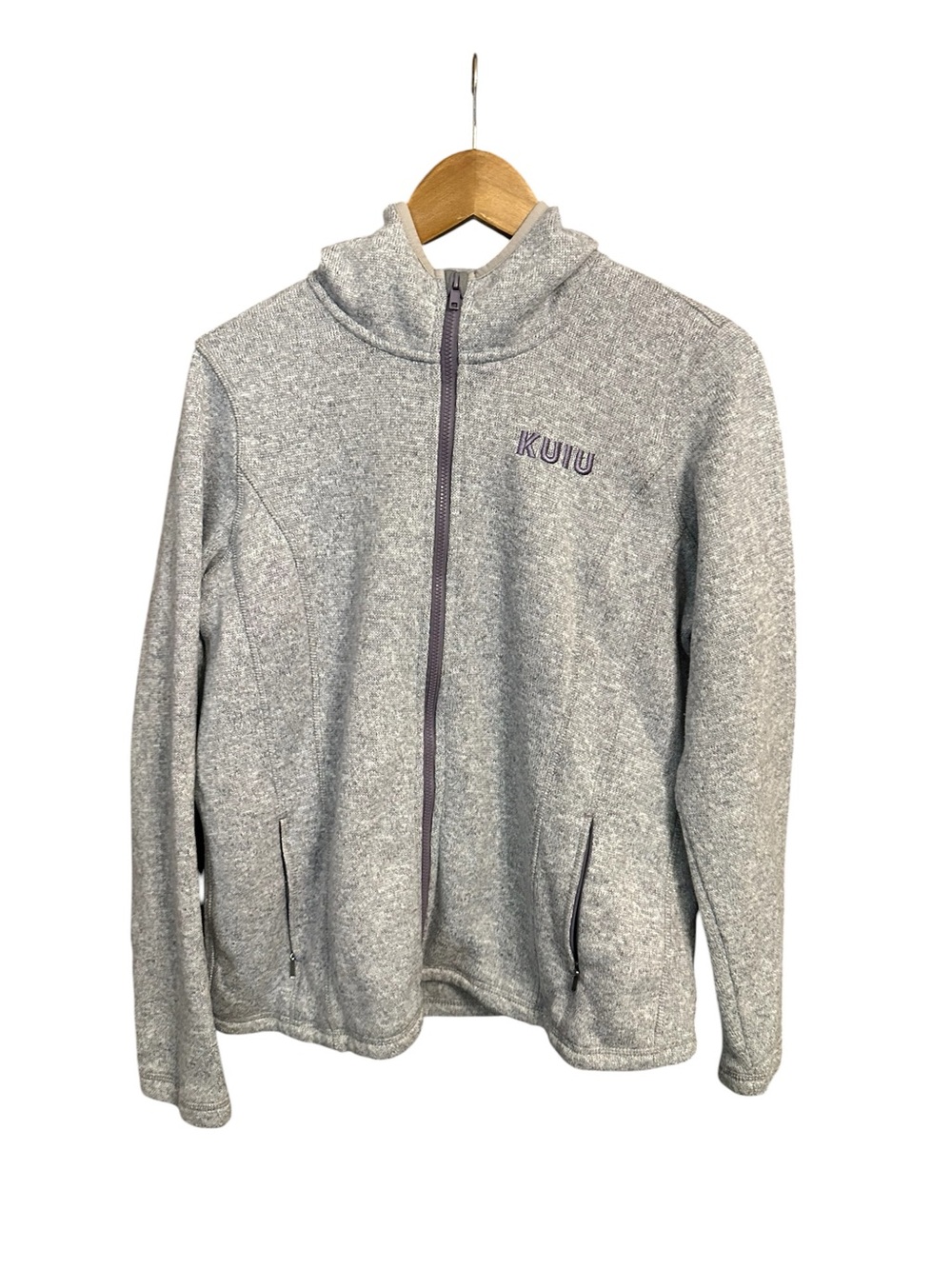KUIU Base Camp High Loft Sweater Fleece Women’s XL Gorpcore Hooded Lavender